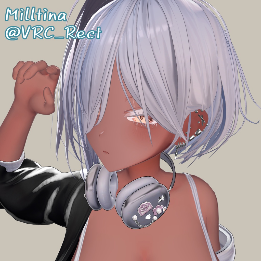 【複数アバター対応】【MA対応】♦ Simple Heavily Earrings ♦ しんぷるばちばちピアス