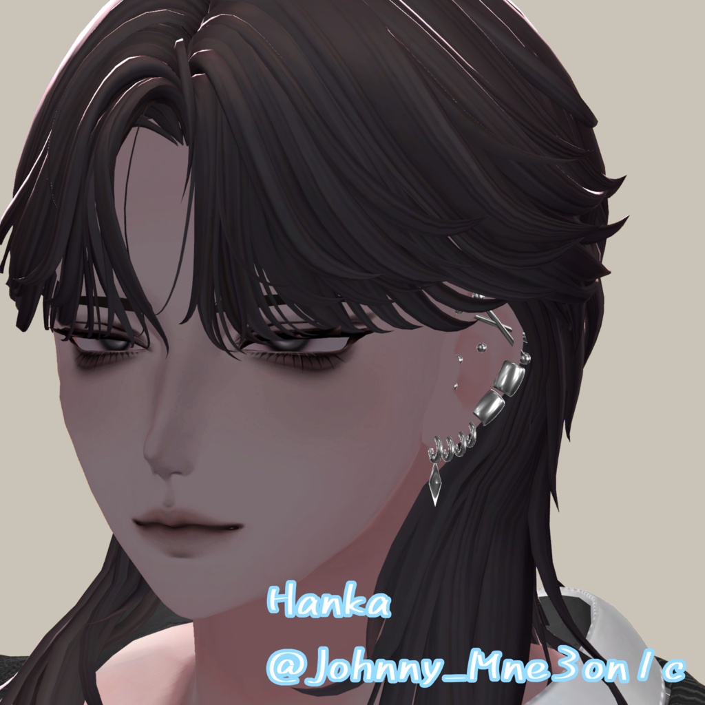 【YMファンメイド】【複数アバター対応】【MA対応】♦ Simple Heavily Earrings ♦ しんぷるばちばちピアス