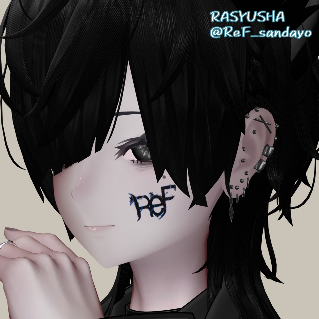 獏・泣夜対応あります🙌【複数アバター対応】【MA対応】♦ Simple Heavily Earrings ♦ しんぷるばちばちピアス