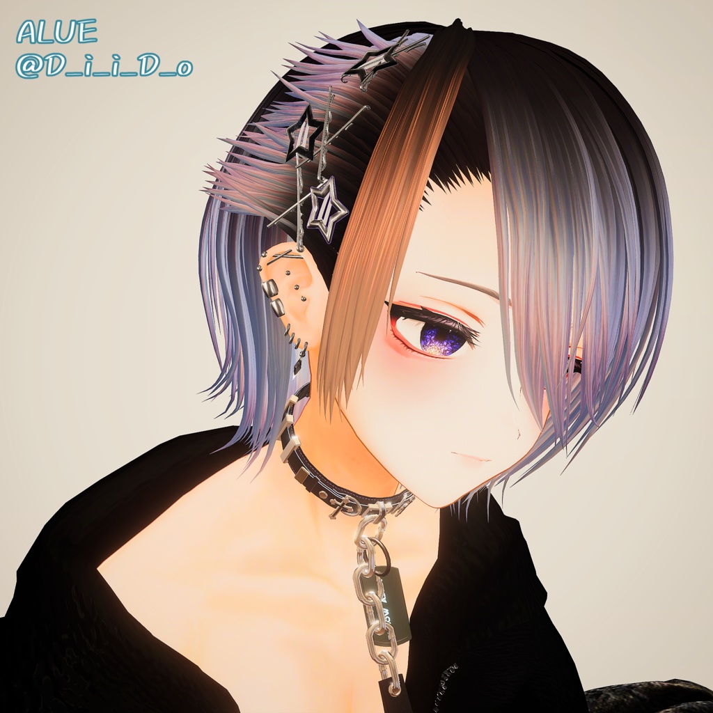 【複数アバター対応】【MA対応】♦ Simple Heavily Earrings ♦ しんぷるばちばちピアス