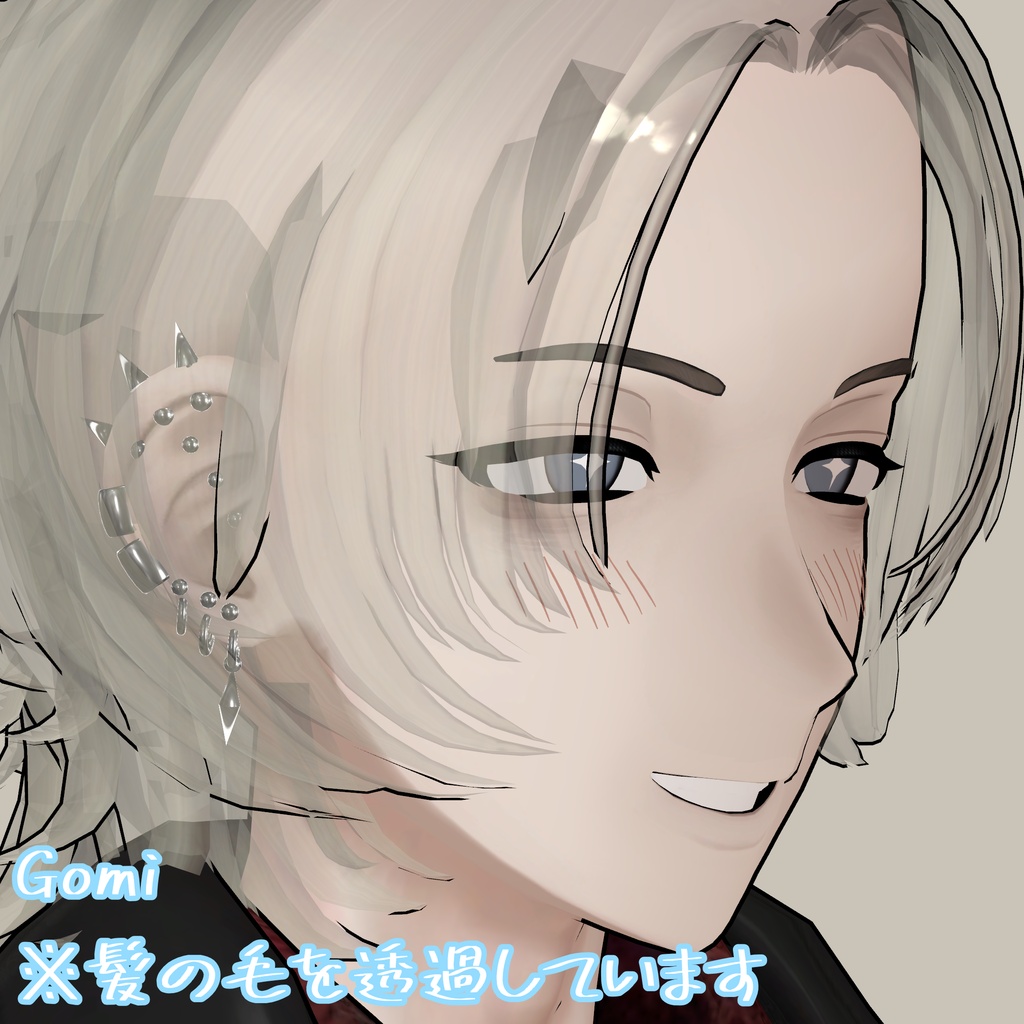 ✨対応アバター追加記念セール中✨【YMファンメイド】【複数アバター対応】【MA対応】♦ Simple Heavily Earrings ♦ しんぷるばちばちピアス