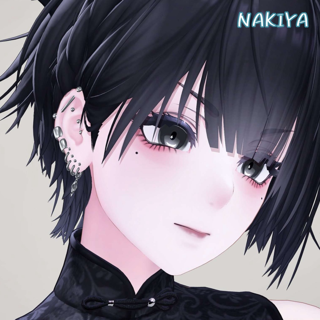 獏・泣夜対応あります🙌【複数アバター対応】【MA対応】♦ Simple Heavily Earrings ♦ しんぷるばちばちピアス