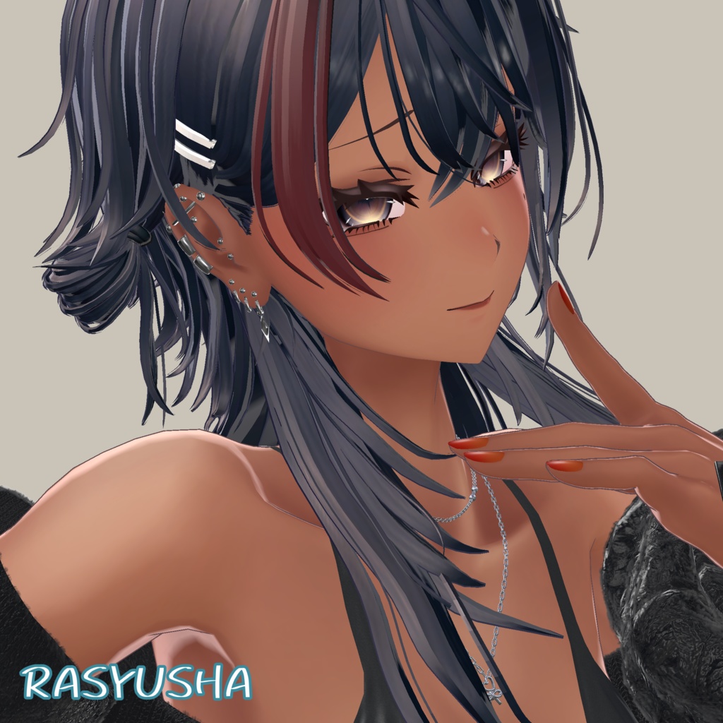 獏・泣夜対応あります🙌【複数アバター対応】【MA対応】♦ Simple Heavily Earrings ♦ しんぷるばちばちピアス