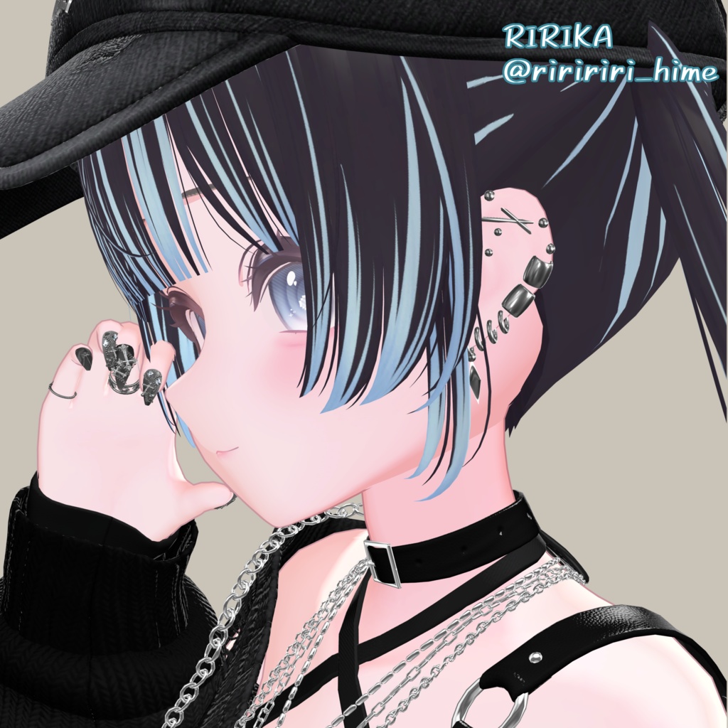 獏・泣夜対応あります🙌【複数アバター対応】【MA対応】♦ Simple Heavily Earrings ♦ しんぷるばちばちピアス