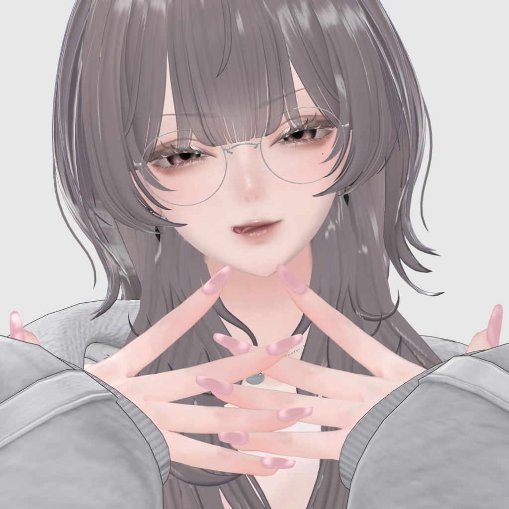 🎁無料配布🎁【複数アバター対応】しんぷるマグネットネイル