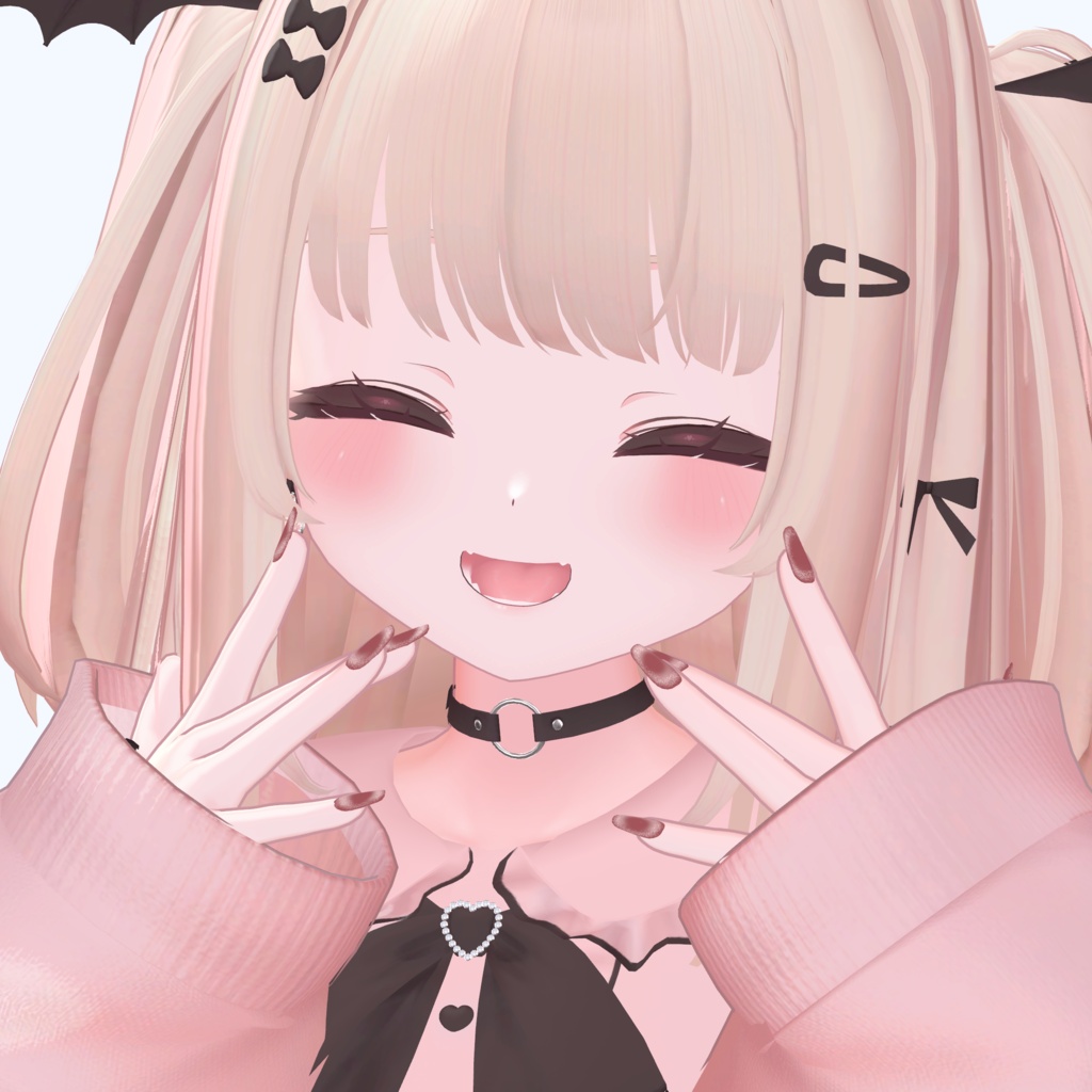 🎁無料配布🎁【複数アバター対応】しんぷるマグネットネイル