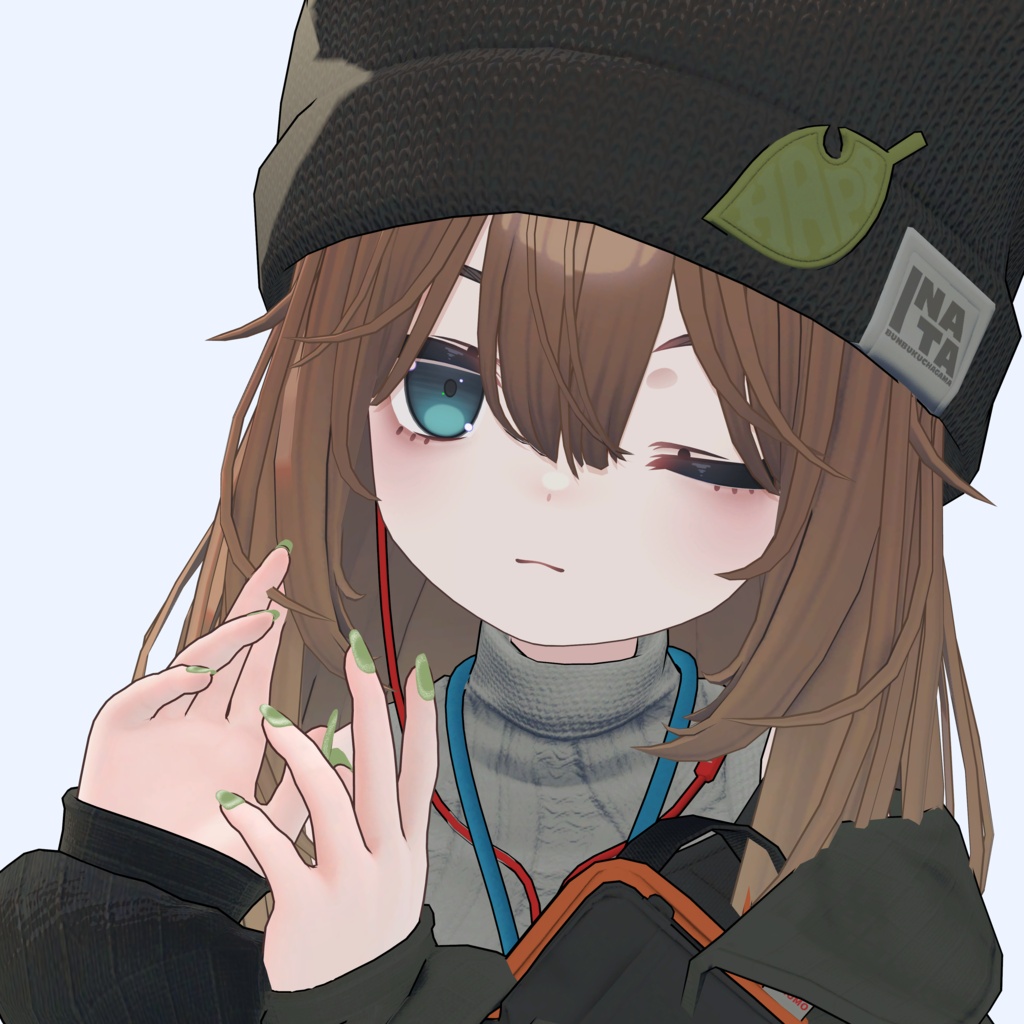 🎁無料配布🎁【複数アバター対応】【YMファンメイド】しんぷるマグネットネイル