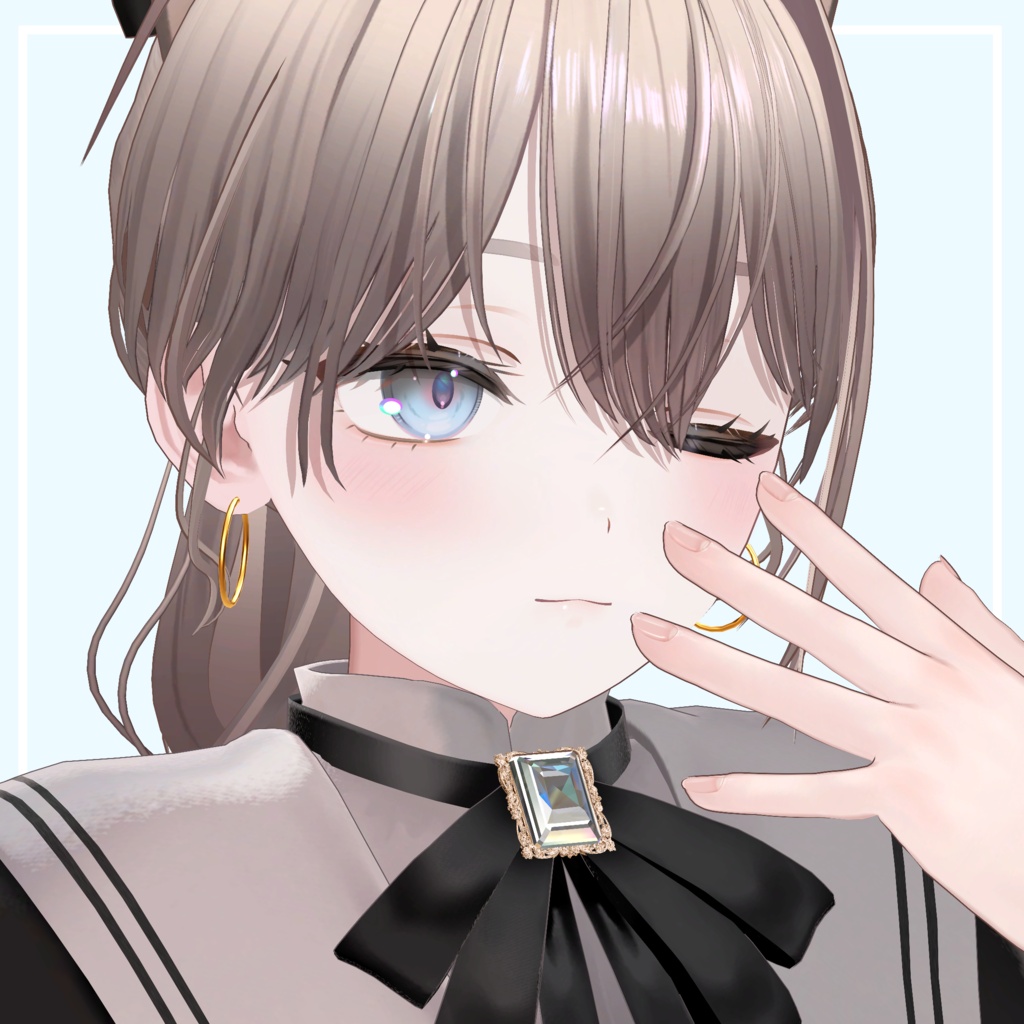 🎁無料配布🎁【複数アバター対応】でっかいわっかピアス ♦ Big Ring Earrings ♦
