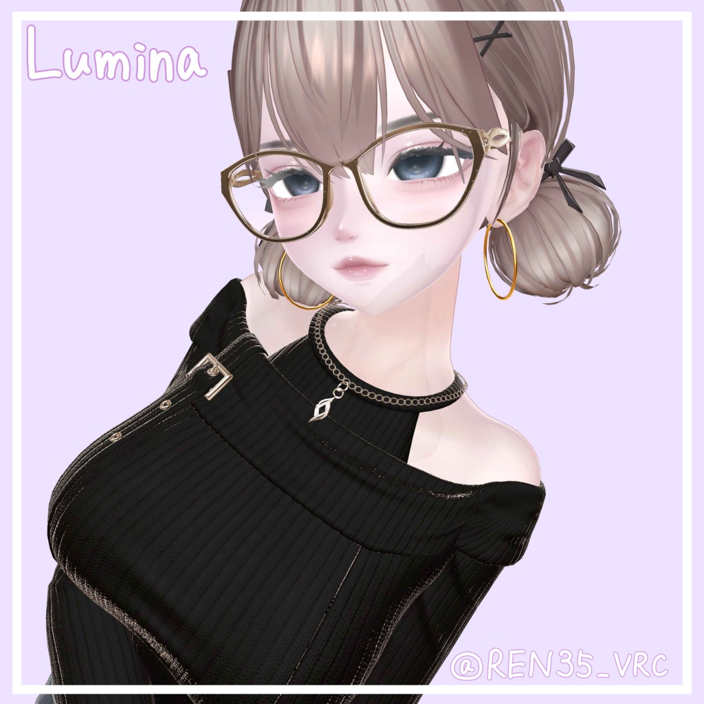 🎁無料配布🎁【複数アバター対応】でっかいわっかピアス ♦ Big Ring Earrings ♦