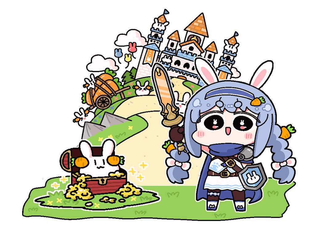 勇者ぺこら　アクリルジオラマ