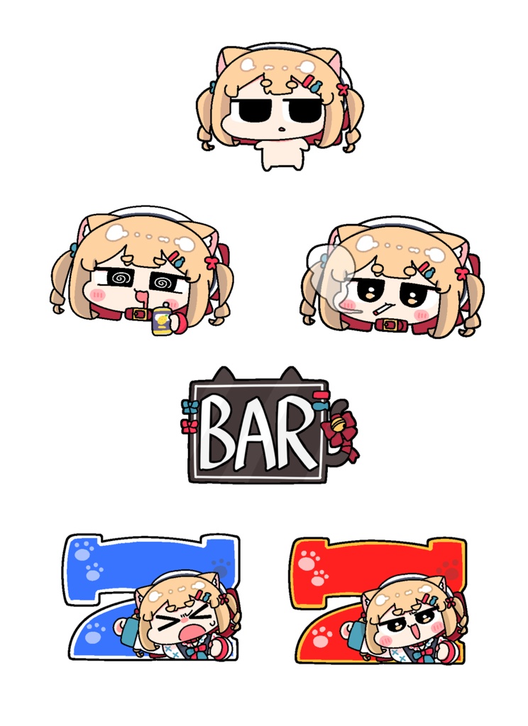 のなめちゃんシール　6枚セット