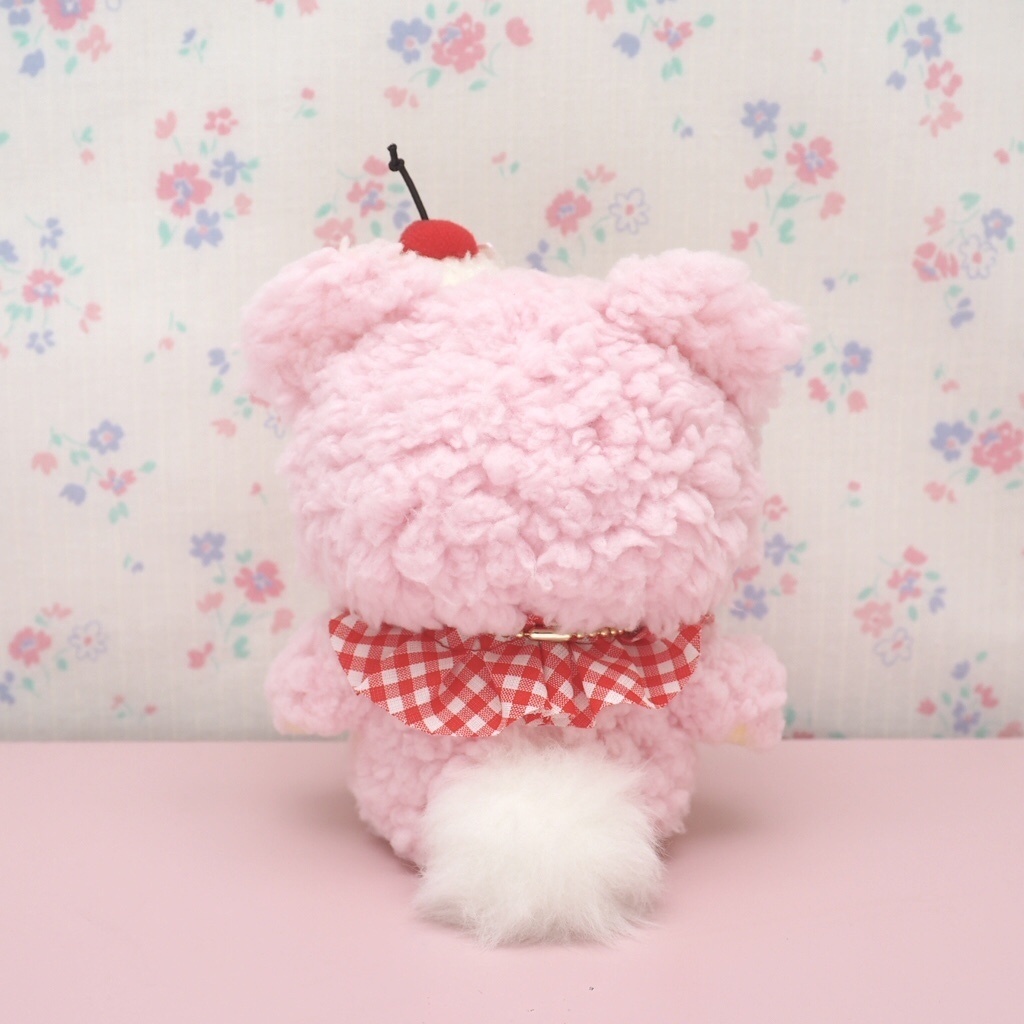 アイスパフェくまちゃんぬいぐるみs ピンク Sakura Booth