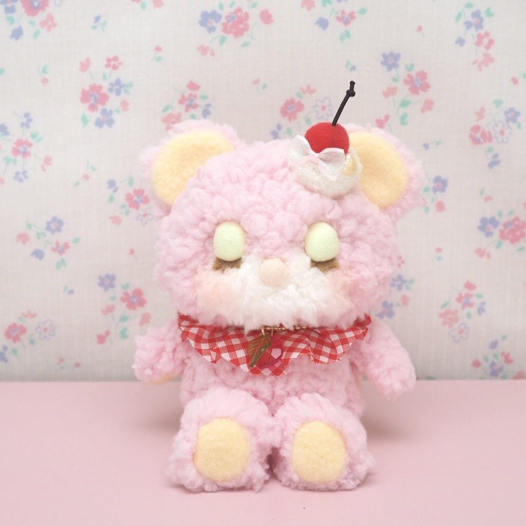 アイスパフェくまちゃんぬいぐるみs ピンク Sakura Booth