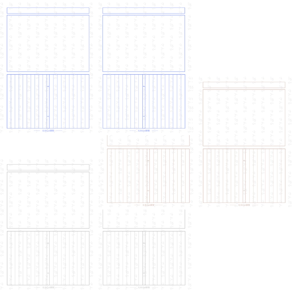 【オリジナル】絵日記風原稿用紙【リフィル】