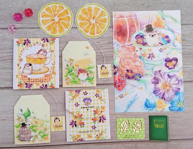 紅茶風ミニレターセット<EarlGray>