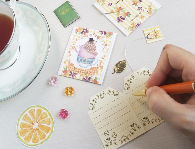 紅茶風ミニレターセット<EarlGray>