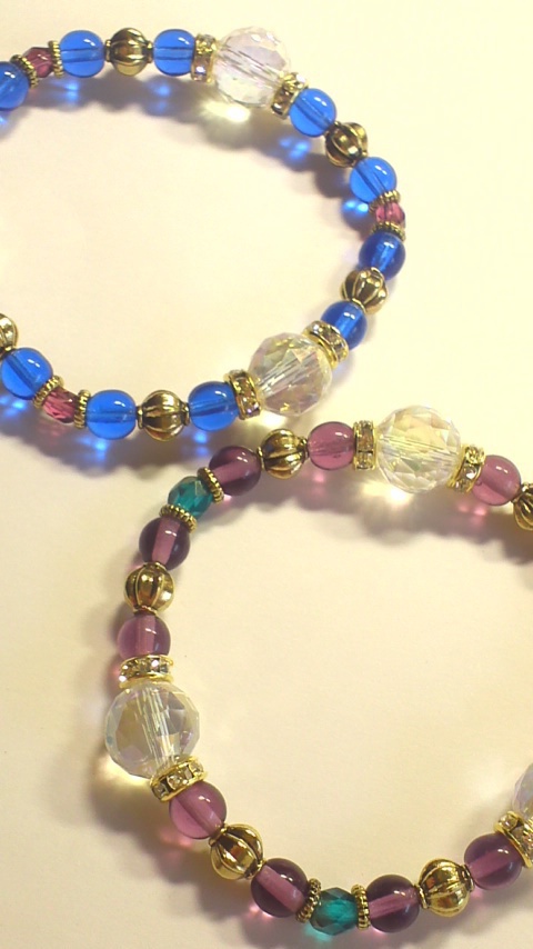 カットクリスタルのブレス