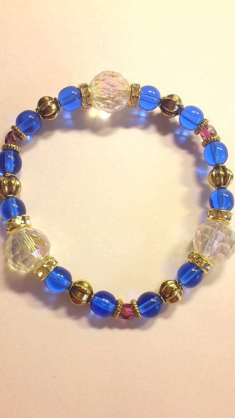 カットクリスタルのブレス