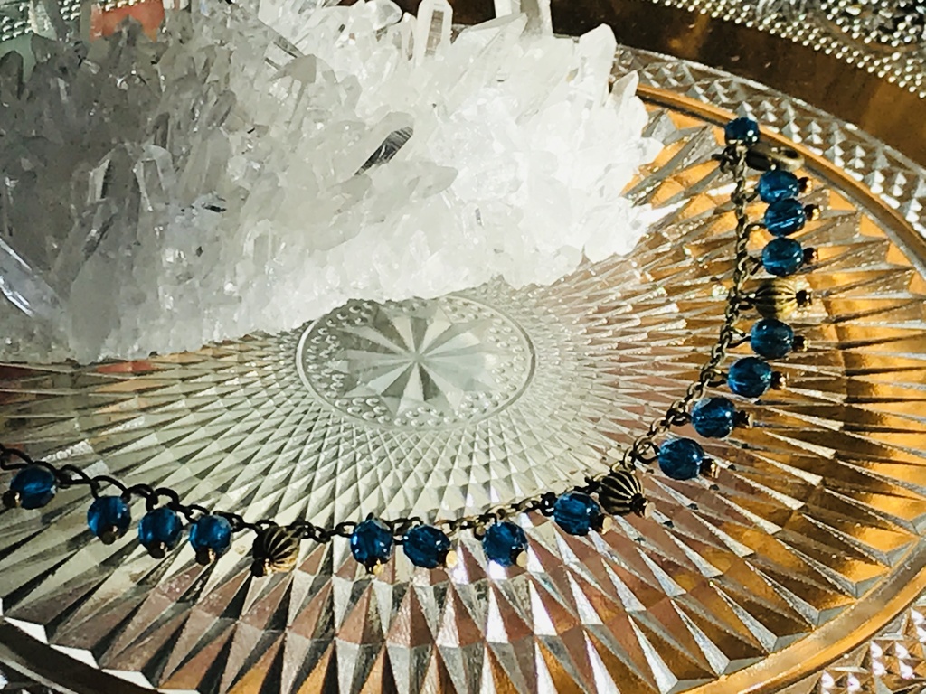 チェコビーズのアンティークブレスレット