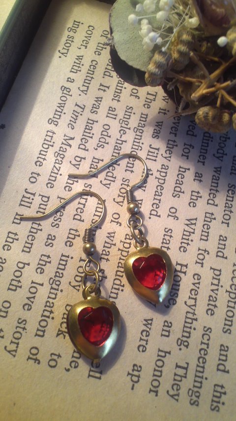 プチハートピアス(イヤリング)