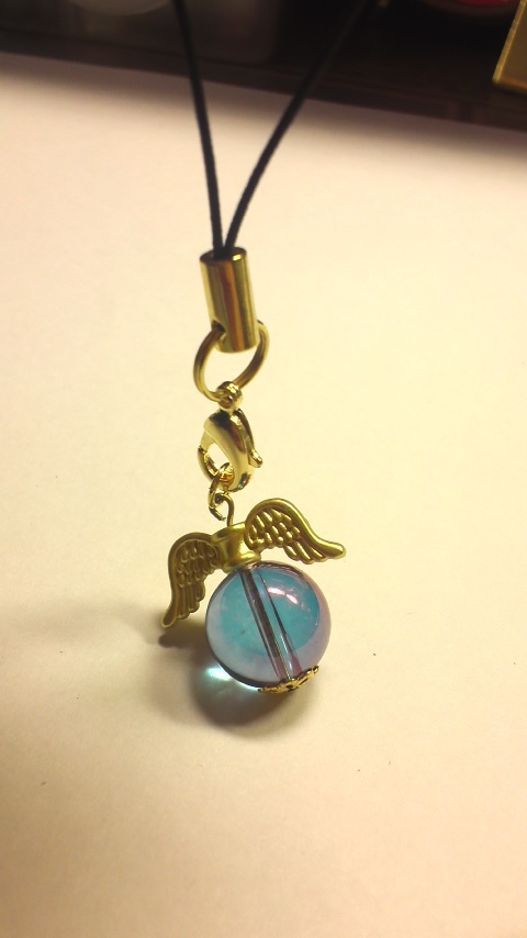 天使の12mm玉ストラップ