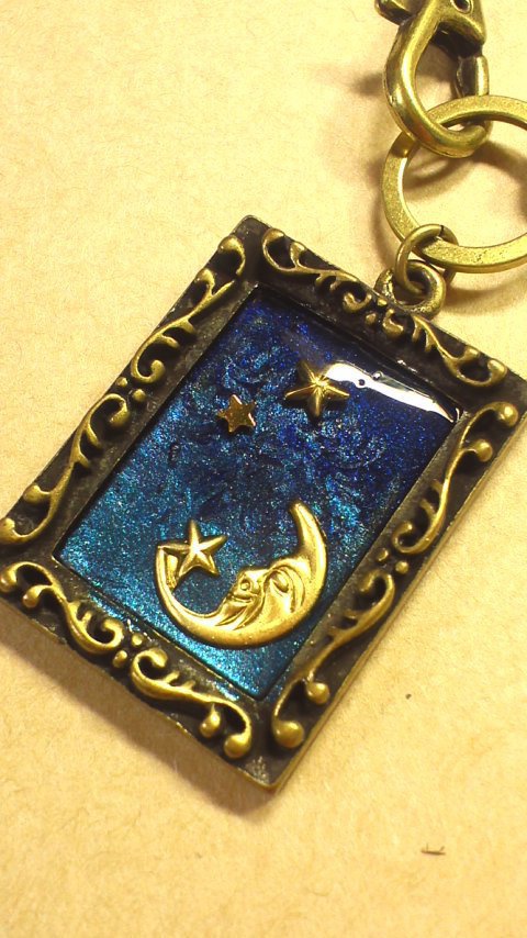 星空額縁バッグチャーム