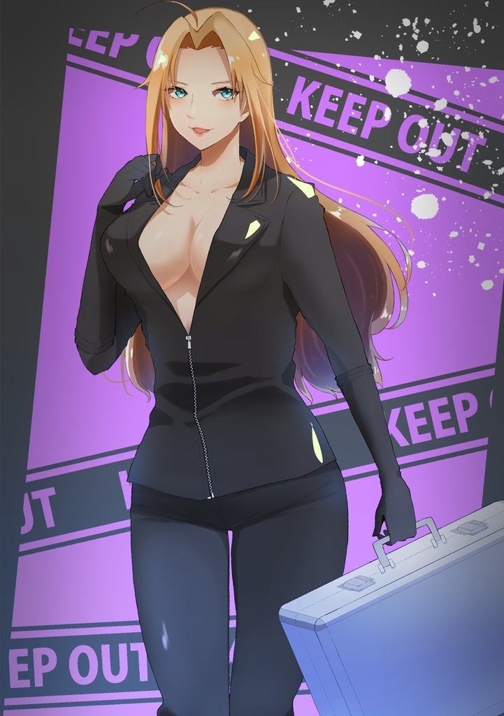 【立ち絵素材】怪盗の女性