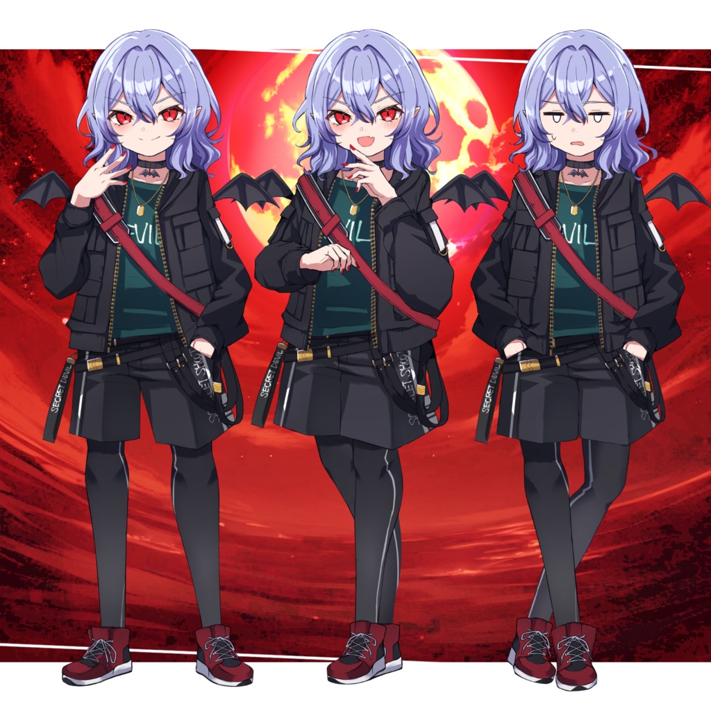 【立ち絵素材集】御剣式現代レミリア立ち絵