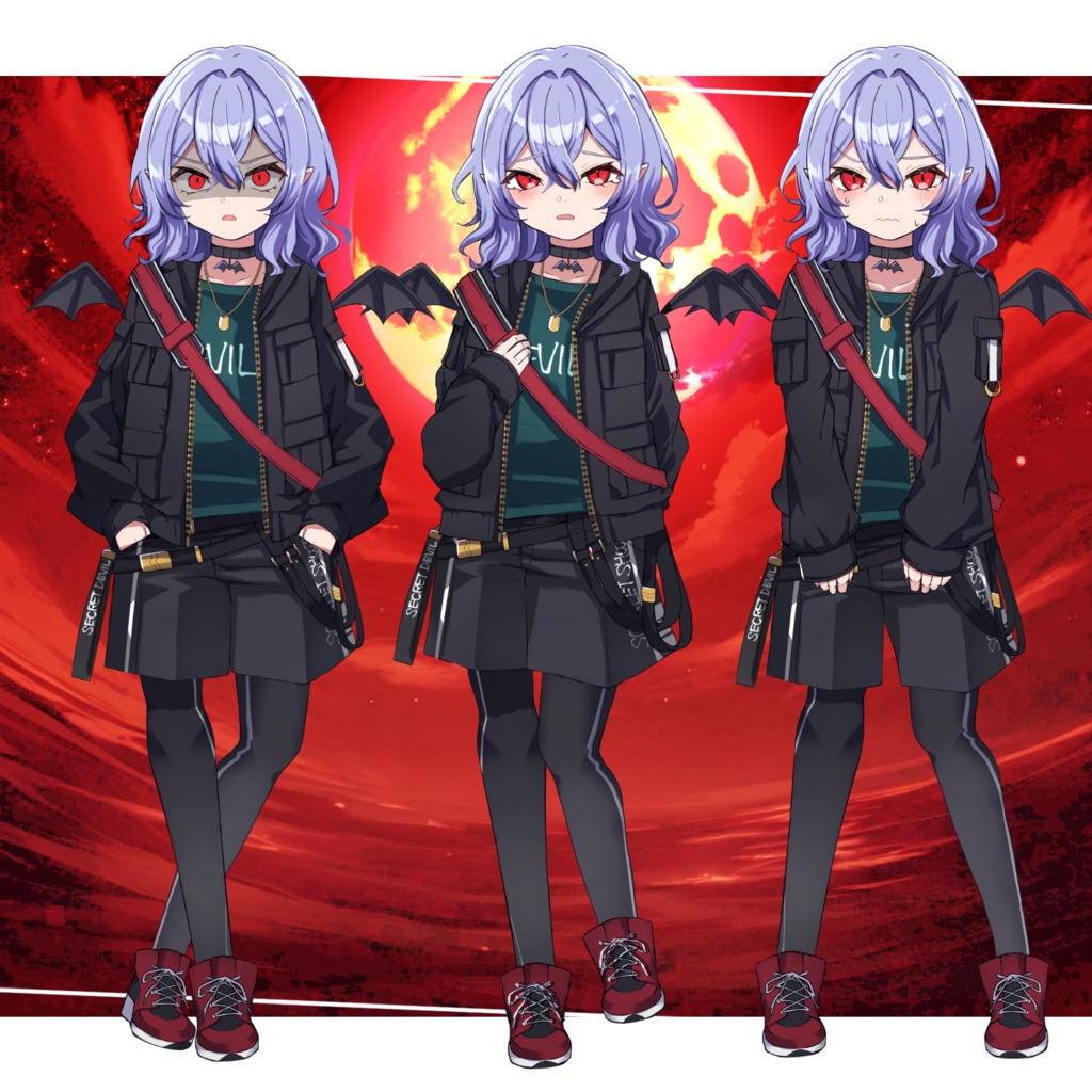 【立ち絵素材集】御剣式現代レミリア立ち絵