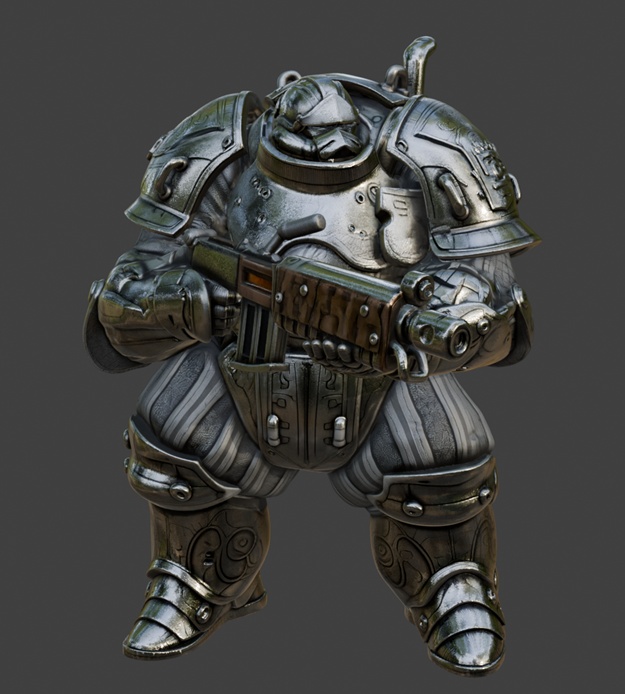 Steel Soldier（blenderFile、STLFile）