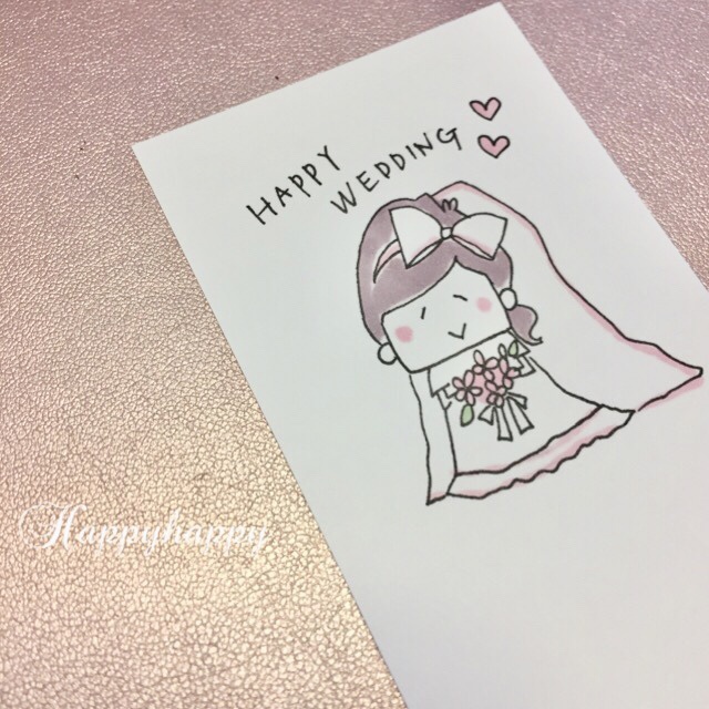 ウエディングハピ子カード