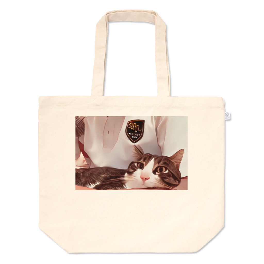 猫イラスト風トート