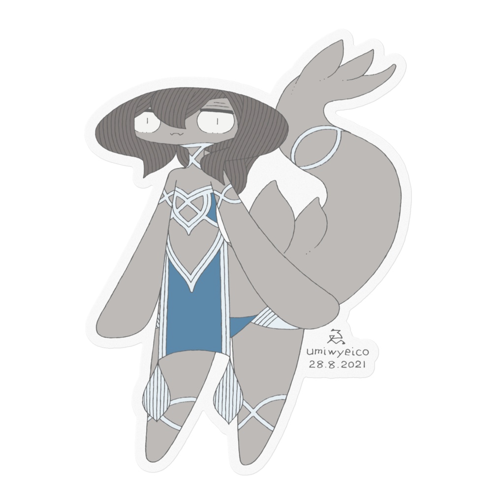 ステッカー００８「こまなし＊ぷれーん」