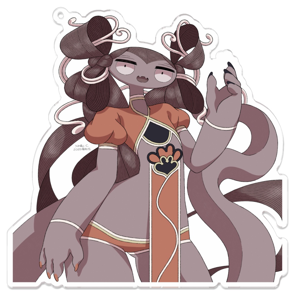 【アクリルキーホルダー】へびいちご001