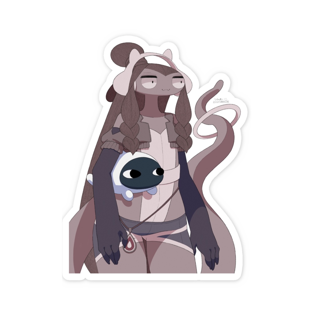 【スマホステッカー】へびいちご&うみなまこ01