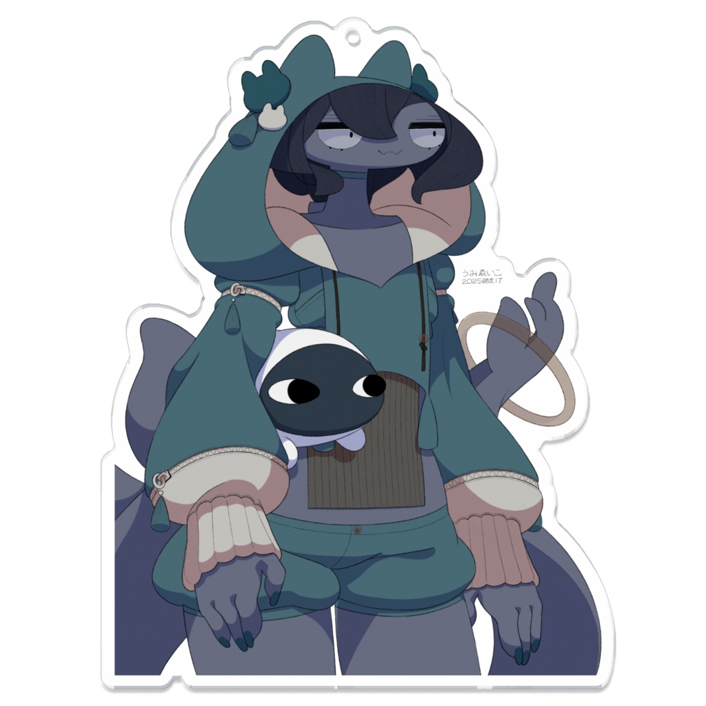 【アクリルキーホルダー】わになし&うみなまこ01