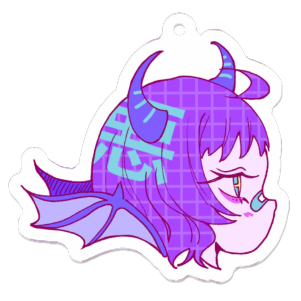レトロポップあくま アクリルキーホルダー