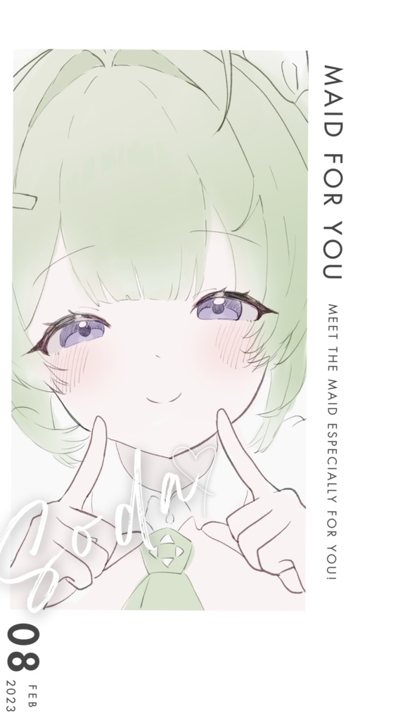 【スマホケース】ソーダ/ホワイト