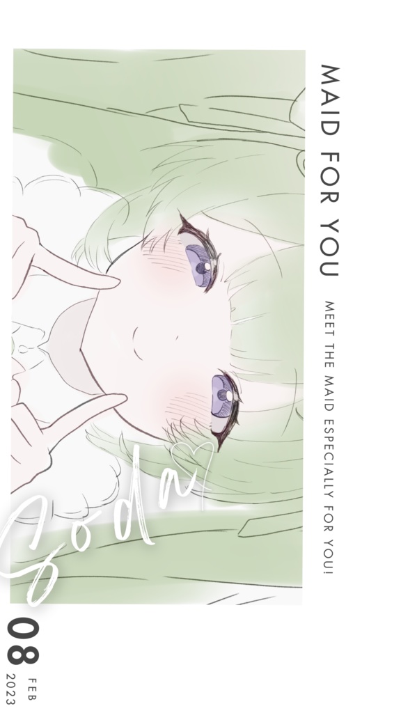 【スマホケース】ソーダ/ホワイト