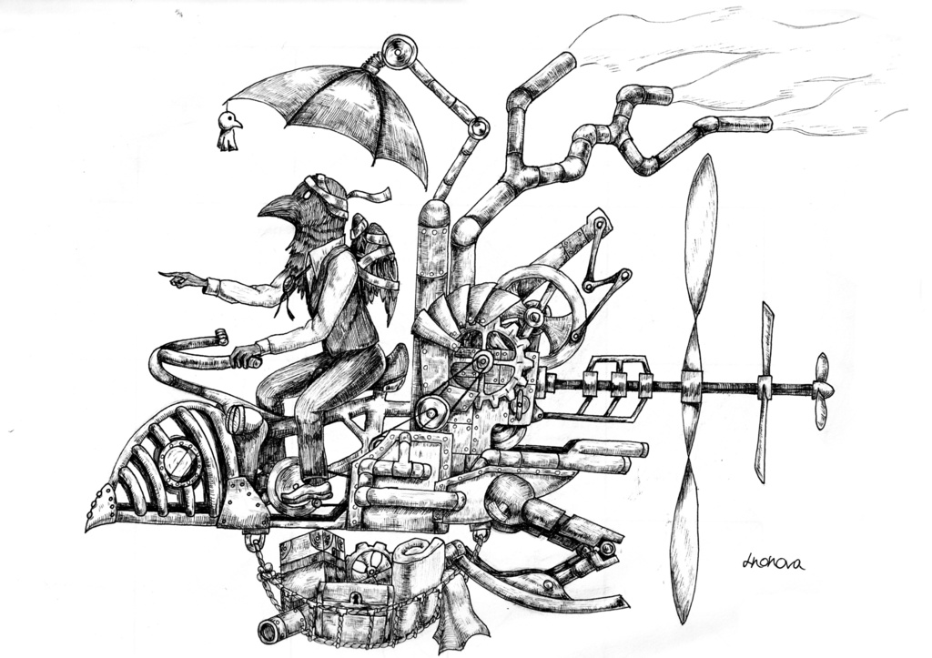 「飛べないから翔ぶカラス」