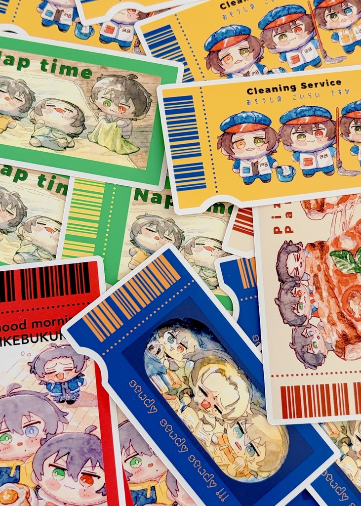【ヒプぬい】バスブロぬいステッカーセット