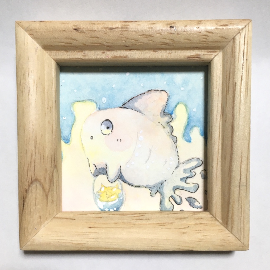 ミニ原画8 おさかな