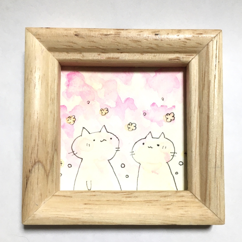ミニ原画32 ねこ