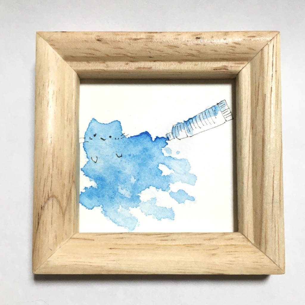 ミニ原画37 あお
