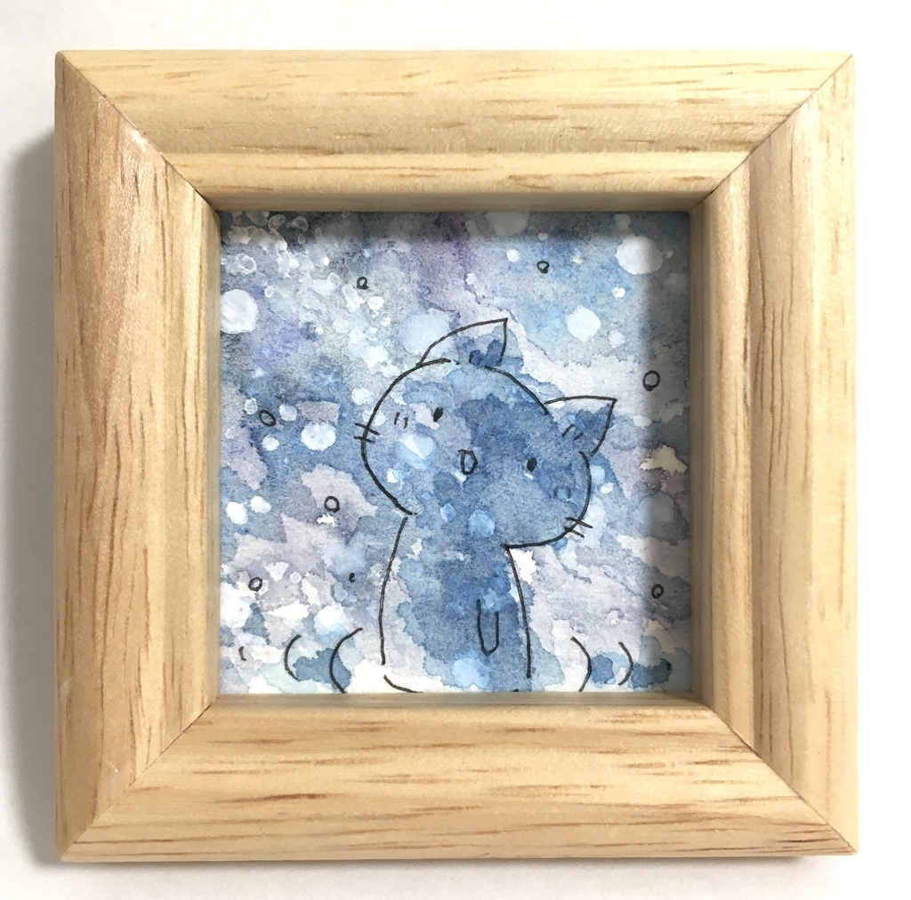 ミニ原画　ねこ