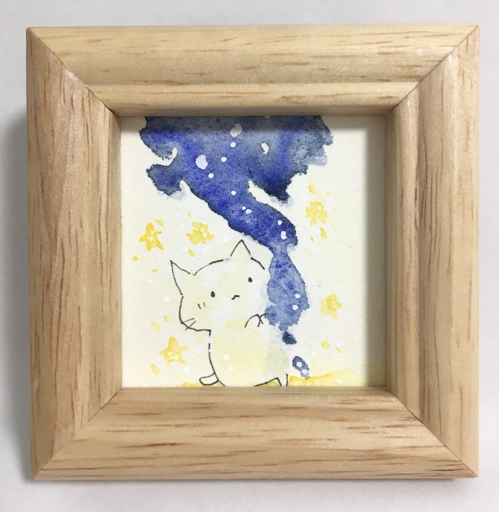 ミニ原画　ねこ