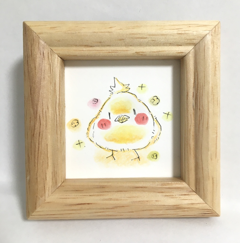 ミニ原画　とり