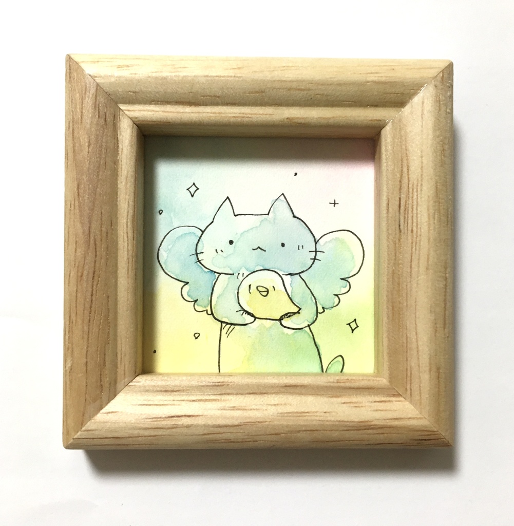 ミニ原画　ねこ