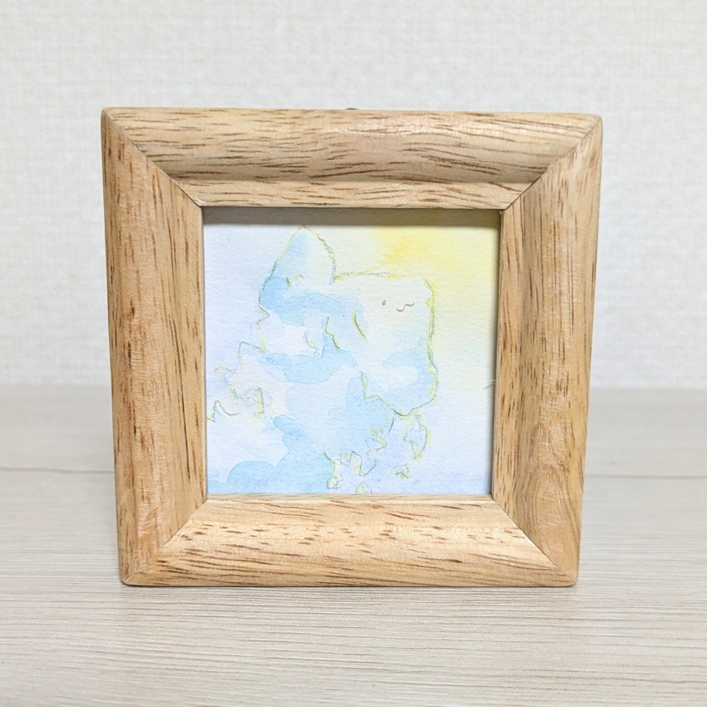 透明水彩 ミニ原画(額なし) おさかな a4