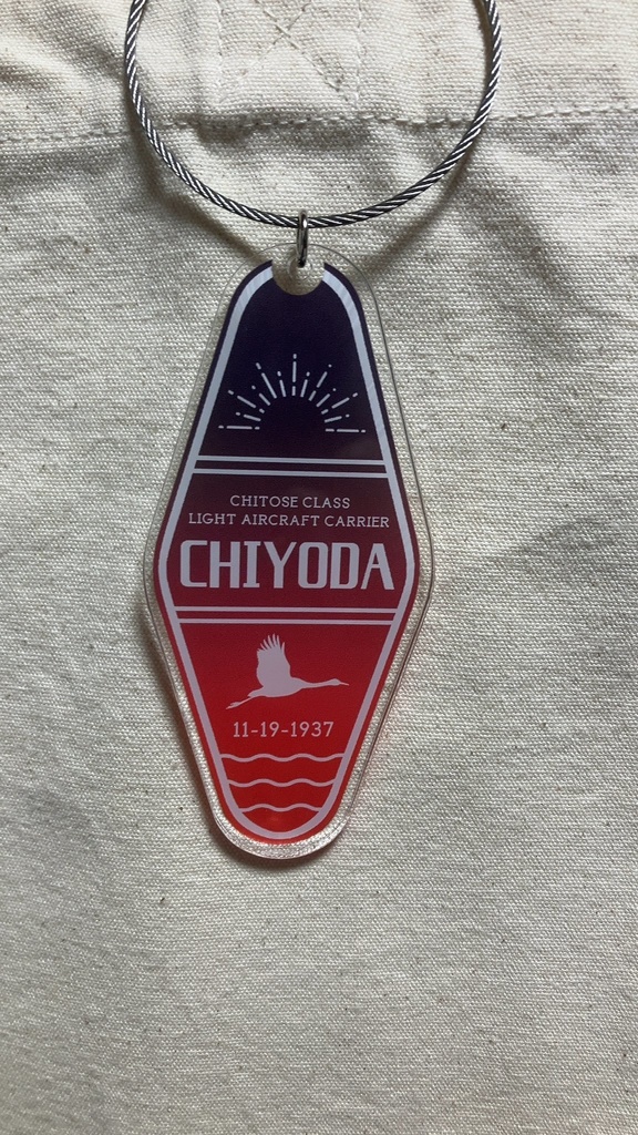 【C107新作】モーテルキー風アクリルキーホルダー　千代田